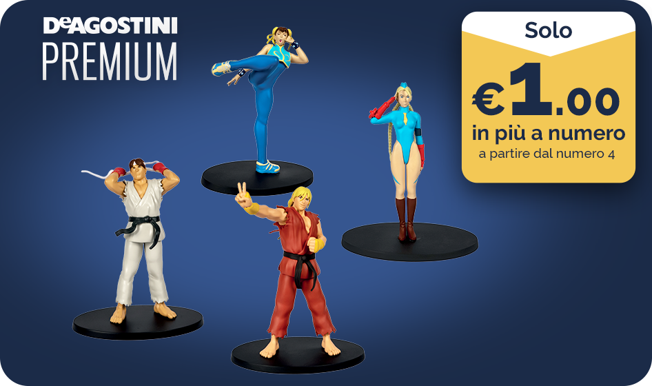 Action Figure Street Fighter Personaggi da Collezione n 1 Ryu De Agostini
